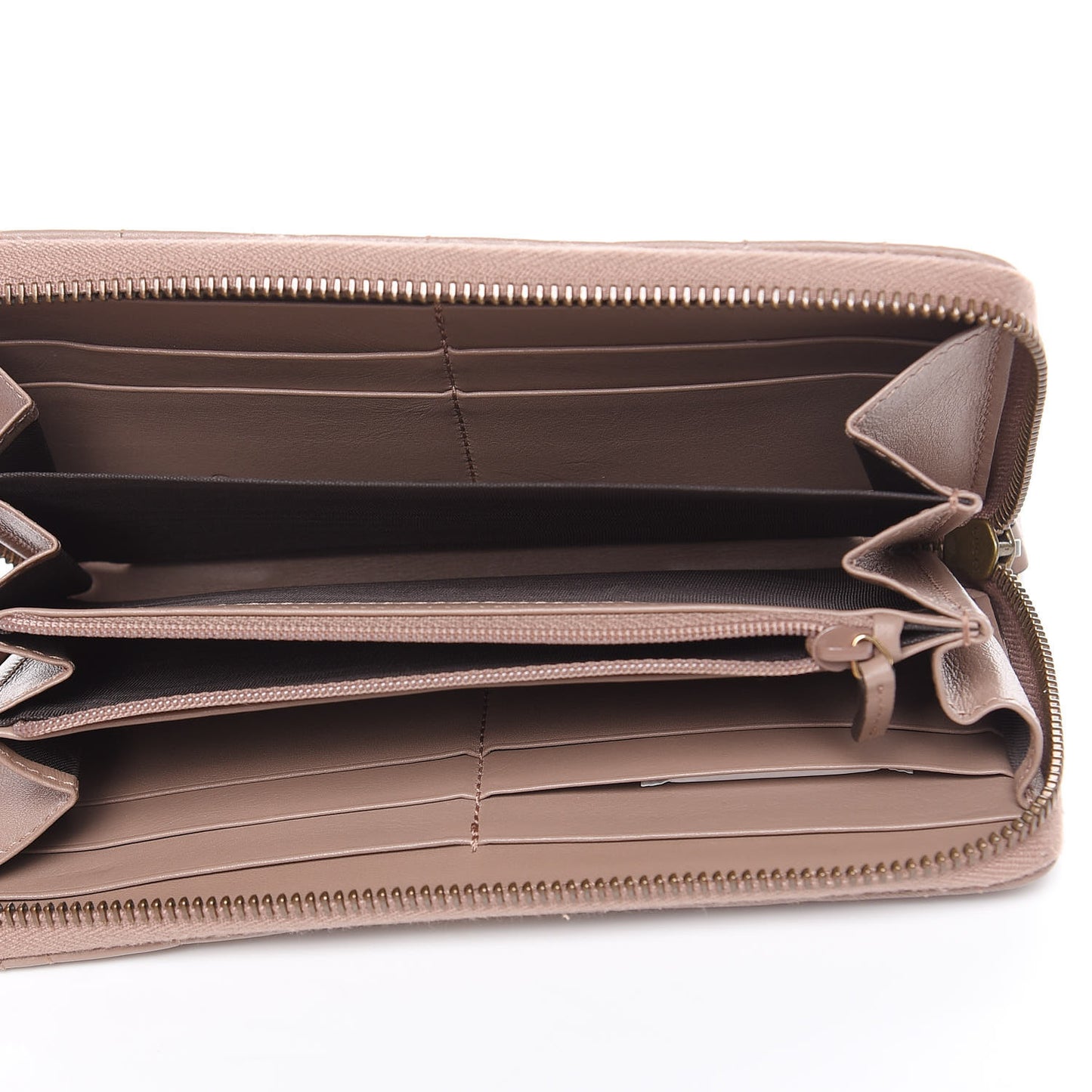 Calfskin Matelasse Pearly GG Marmont Zip Around Wallet Porcelain Rose