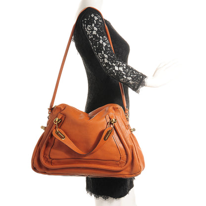 Chloe Calfskin Large Paraty Caramel 2 of 8