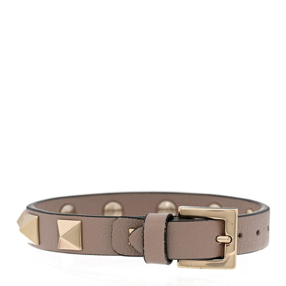 Valentino Garavani Vitello Rockstud Bracelet Poudre 3 of 5