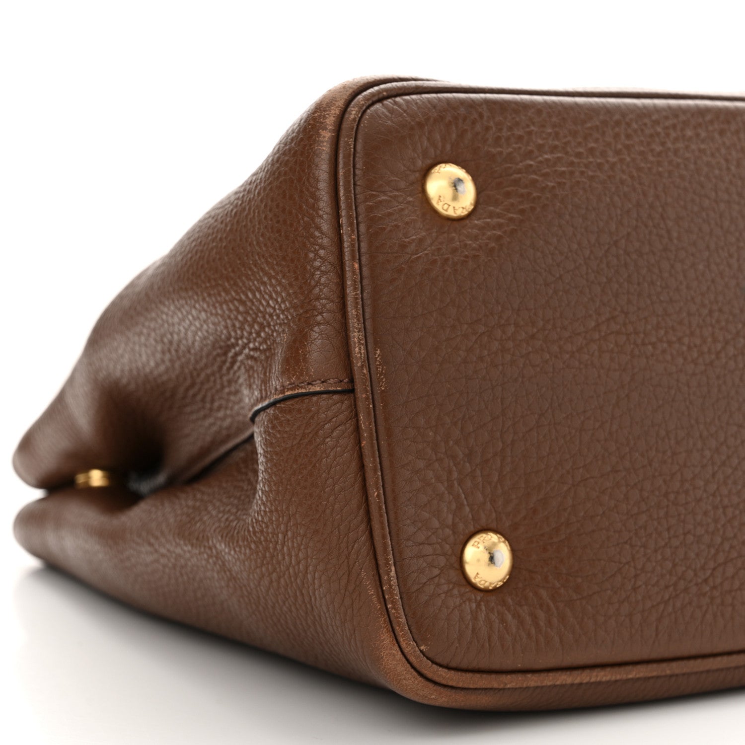 Prada Vitello Daino Shoulder Bag Bruciato 9 of 18