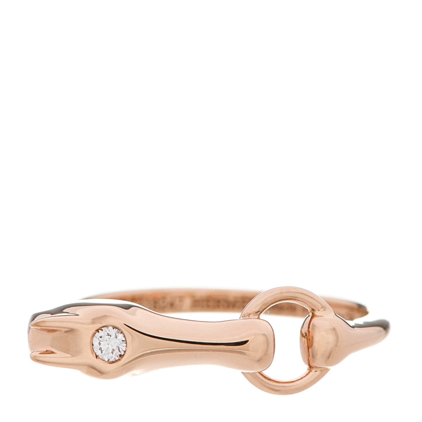 18K Rose Gold Diamond TPM Galop Ring 50 5.25