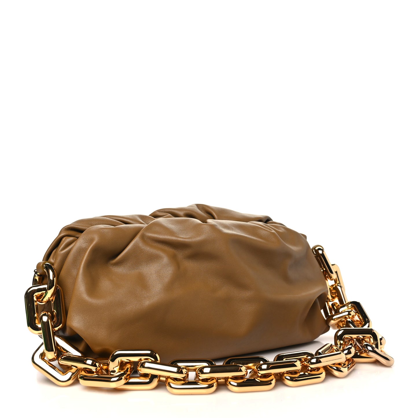 Calfskin The Pouch Chain Moutarde