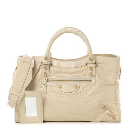 Balenciaga Agneau Giant 12 Gold Hardware City Blanc Creme Light Craie 1 of 12