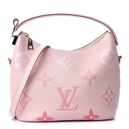 Louis Vuitton Empreinte Monogram Giant By The Pool Marshmallow Hobo PM Bouton De Rose 1 of 10