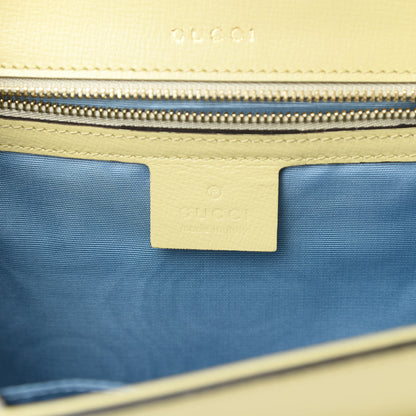 Gucci Textured Calfskin Small Torchon GG Ring Shoulder Bag Butter 6 of 11