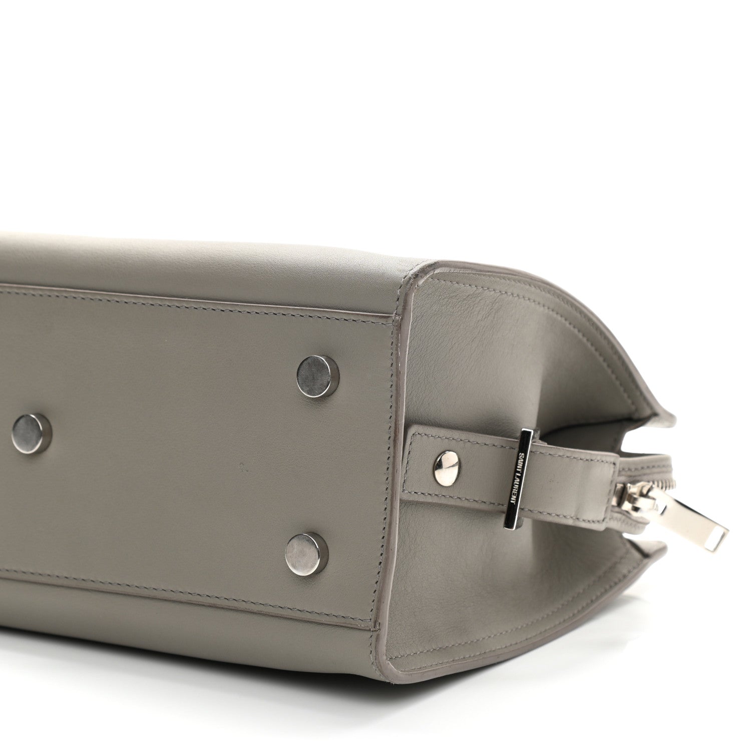 Saint Laurent Calfskin Monogram Baby Cabas Fog 8 of 10