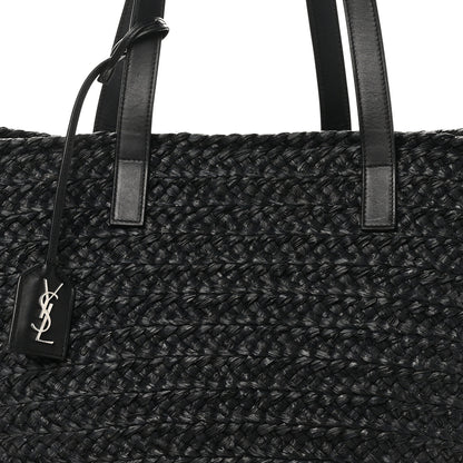 Saint Laurent Raffia Medium Panier Bag Black 7 of 9