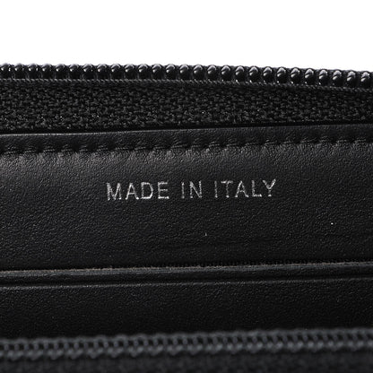 Chanel Calfskin Painted Chevron Embossed Small Boy Zip Wallet Black 6 of 9