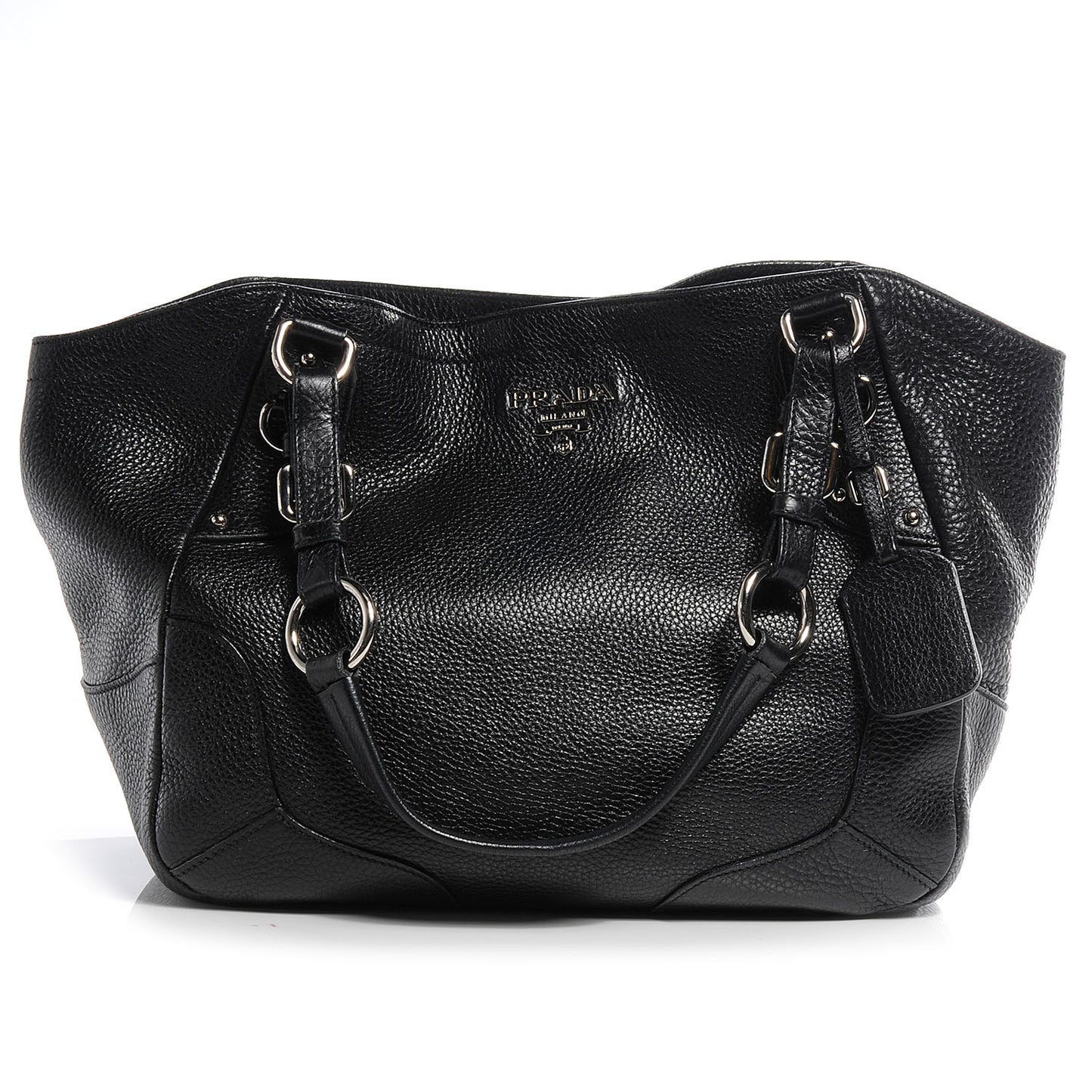 Vitello Daino Shoulder Bag Nero Black