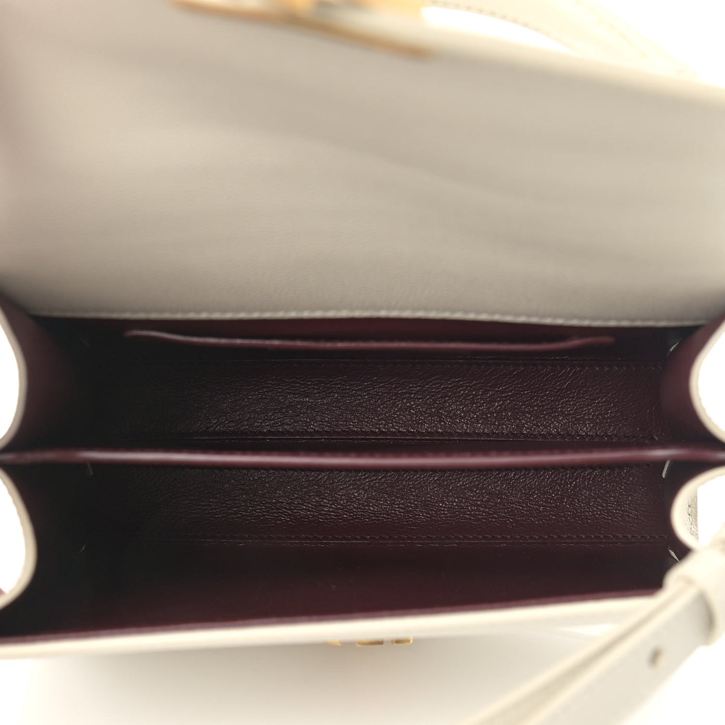 Grain de Poudre Mini Classic Monogram Cassandra Top Handle Crema Soft Rouge Legion
