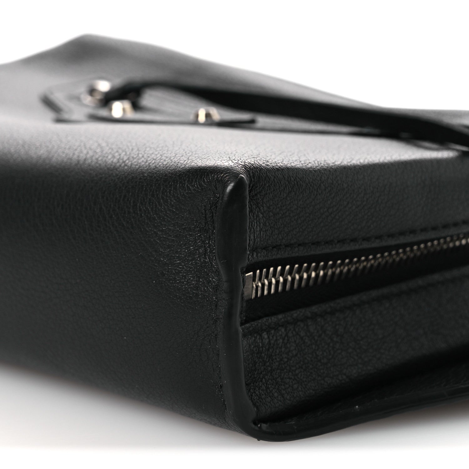 Balenciaga Calfskin Papier Belt Bag Black 9 of 9