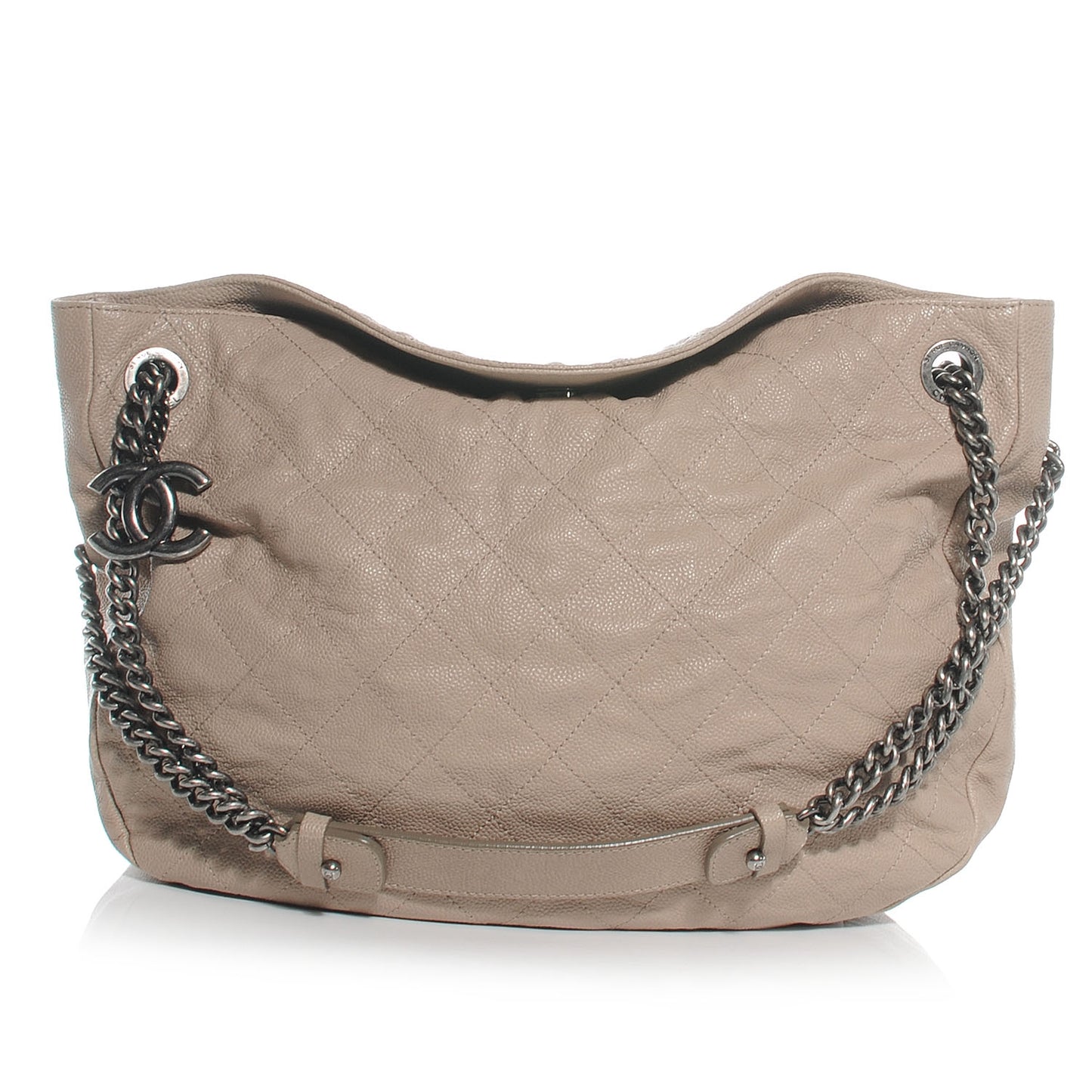 Caviar Quilted Simply CC Hobo Beige