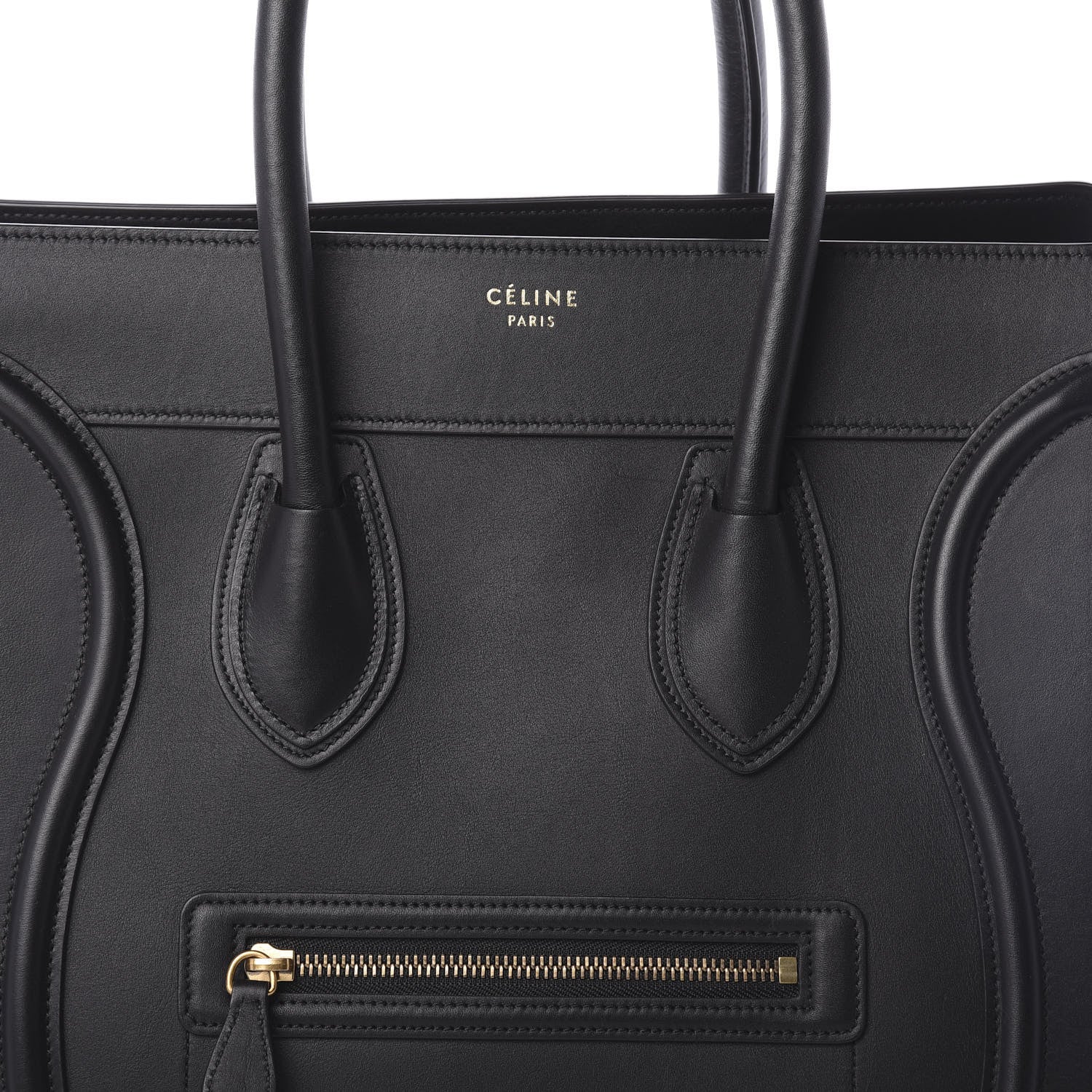 Celine Smooth Calfskin Mini Luggage Black 7 of 9