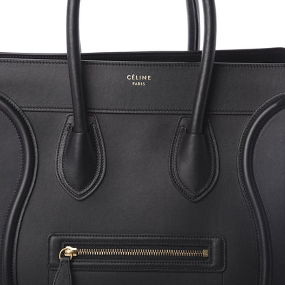 Celine Smooth Calfskin Mini Luggage Black 7 of 9