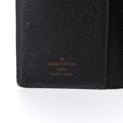 Louis Vuitton Epi Small Ring Agenda Cover Black 6 of 8
