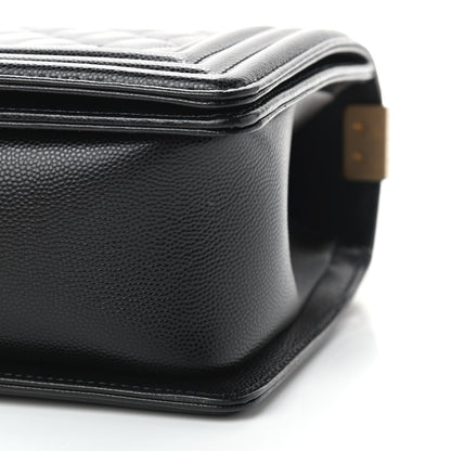 Chanel Caviar Quilted Medium Boy Flap Black 8 of 8