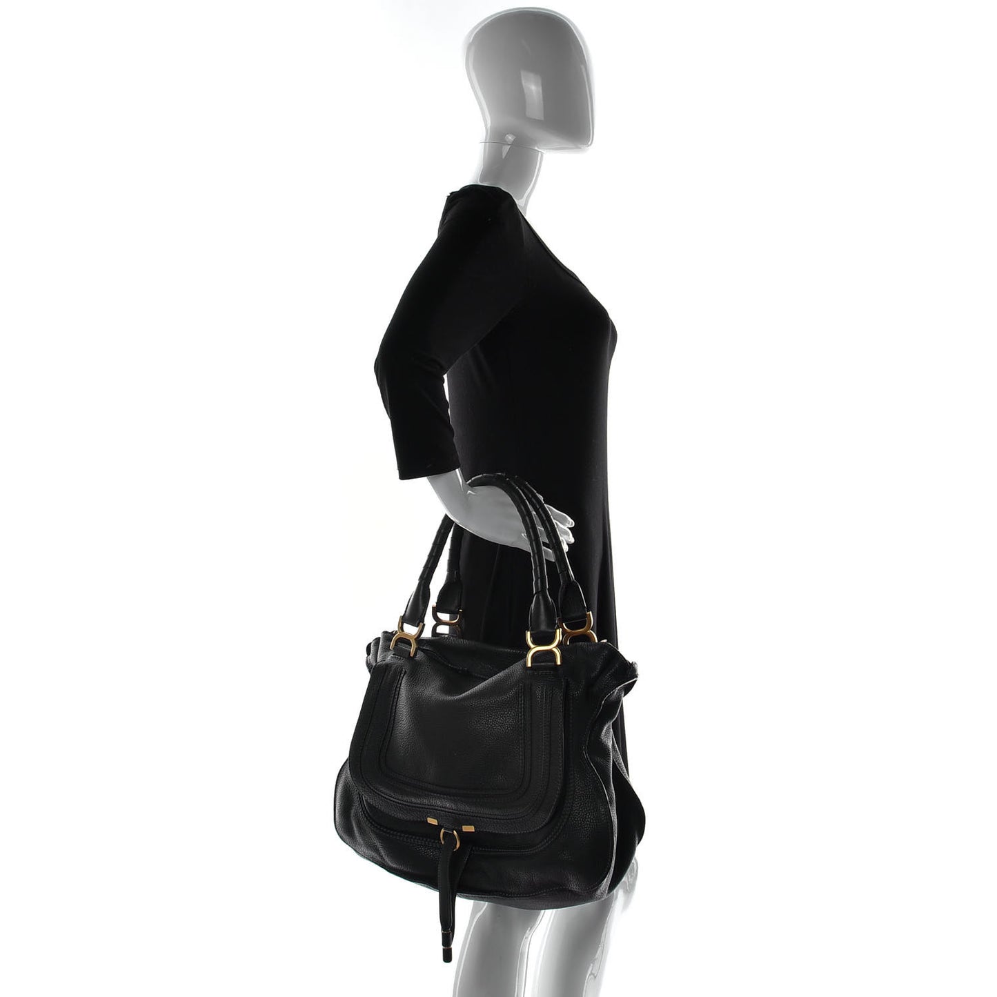 Calfskin Large Marcie Satchel