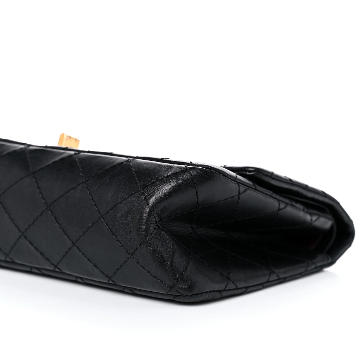 Aged Calfskin Quilted 2.55 Reissue 225 Flap Black