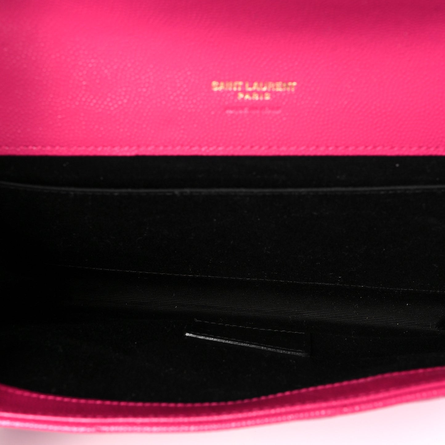 Grain De Poudre Matelasse Chevron Monogram Envelope Clutch Fresh Fuxia