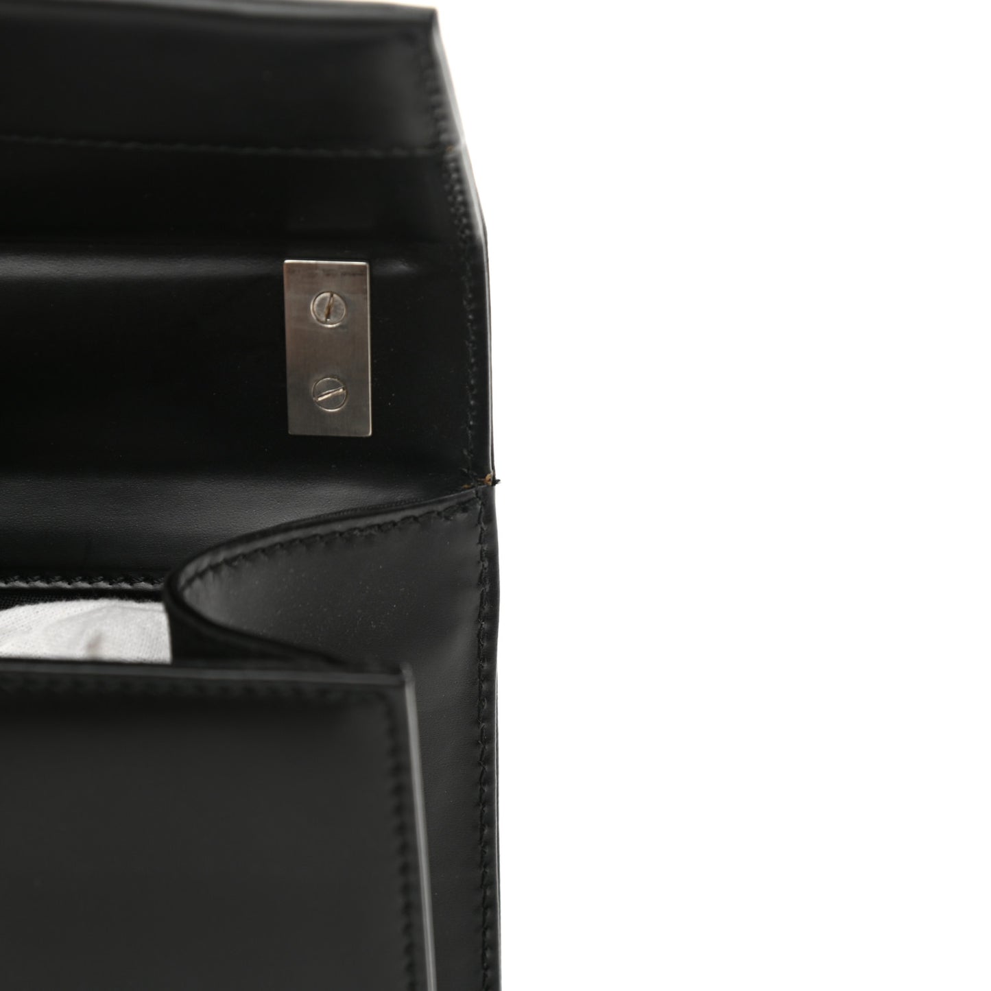 Calfskin Gancio Shoulder Bag Black