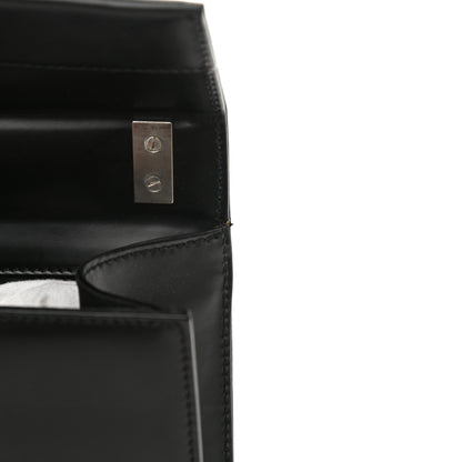 Salvatore Ferragamo Calfskin Gancio Shoulder Bag Black 12 of 12