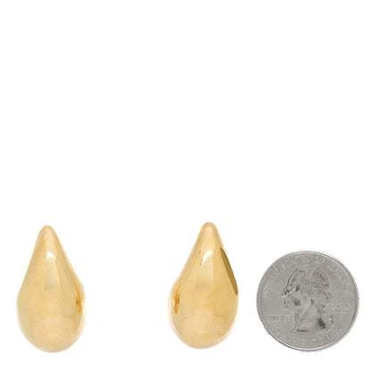 Bottega Veneta Sterling Silver Small Drop Earrings Gold 2 of 4