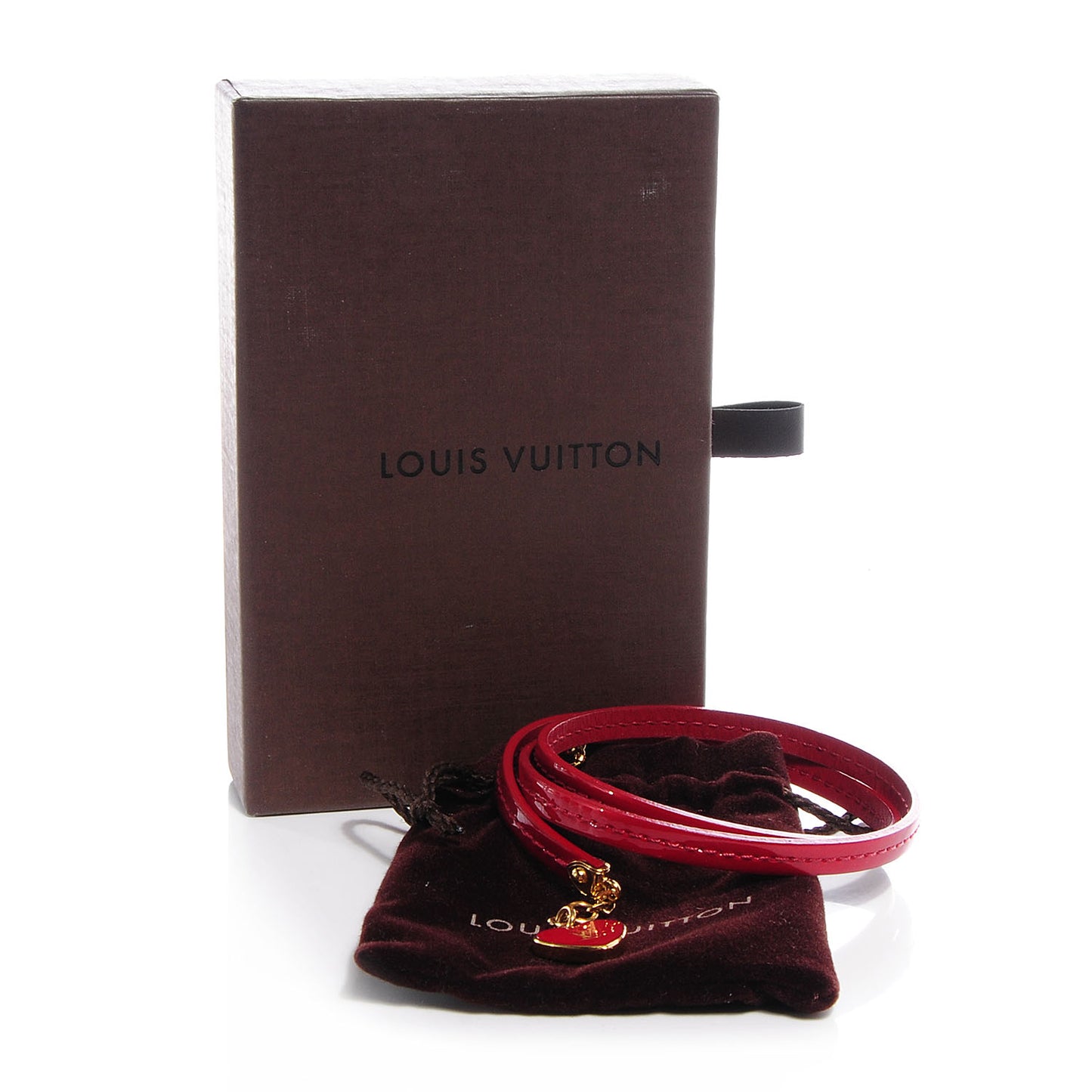 Patent Commit Wrap Bracelet Pomme D'Amour
