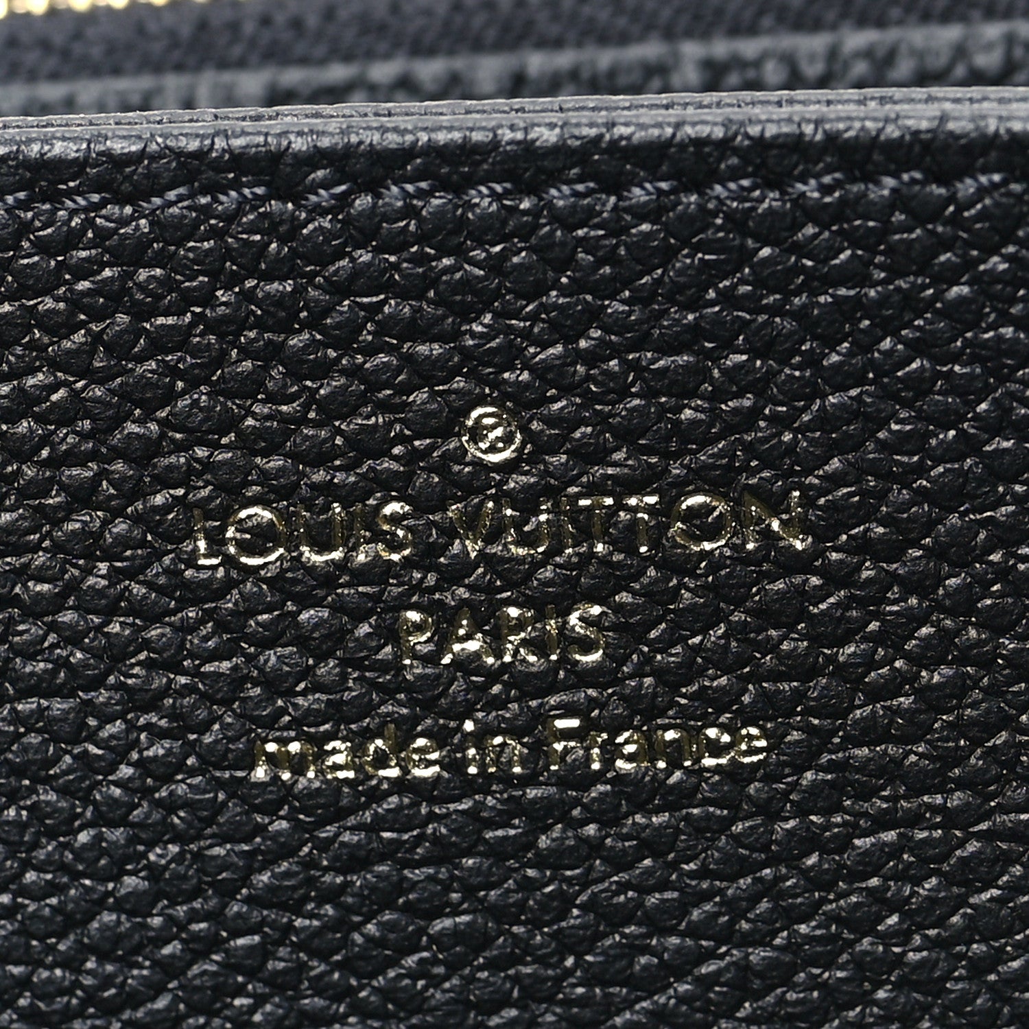 Louis Vuitton Empreinte Monogram Giant Zippy Wallet Black Beige 6 of 7