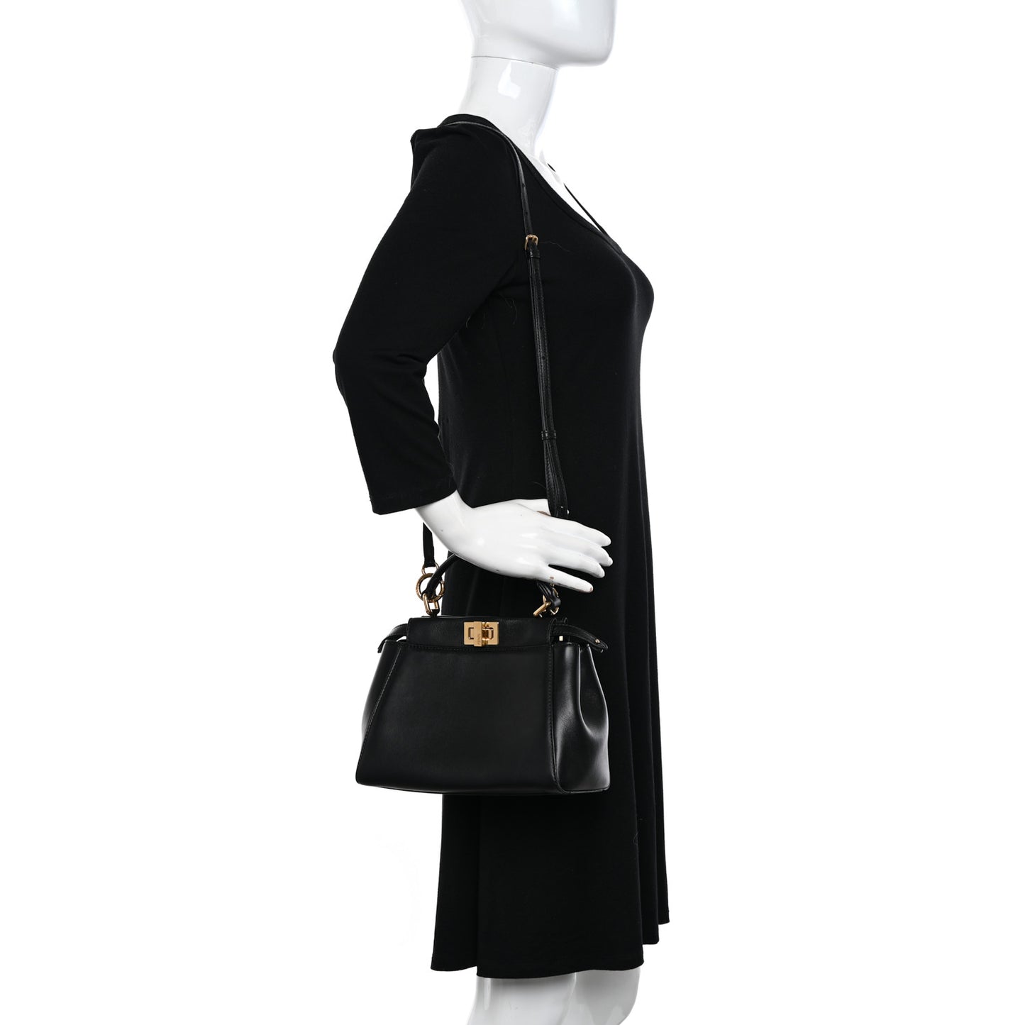 Nappa Mini Peekaboo Iconic Satchel Black
