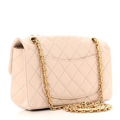 Chanel Aged Calfskin Quilted 2.55 Reissue Mini Flap Light Beige 3 of 11