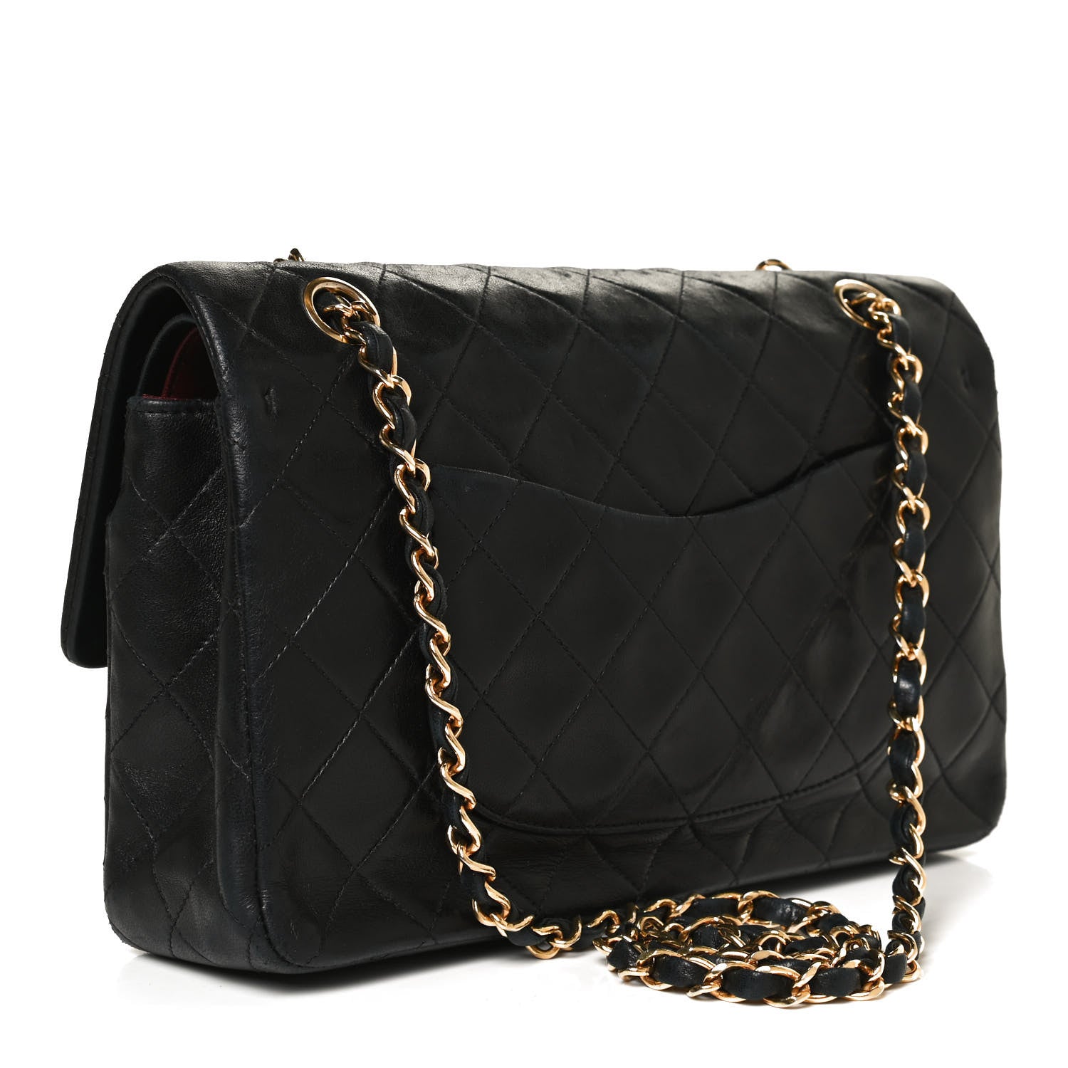 Chanel Lambskin Quilted Medium Double Flap Black 3 of 9