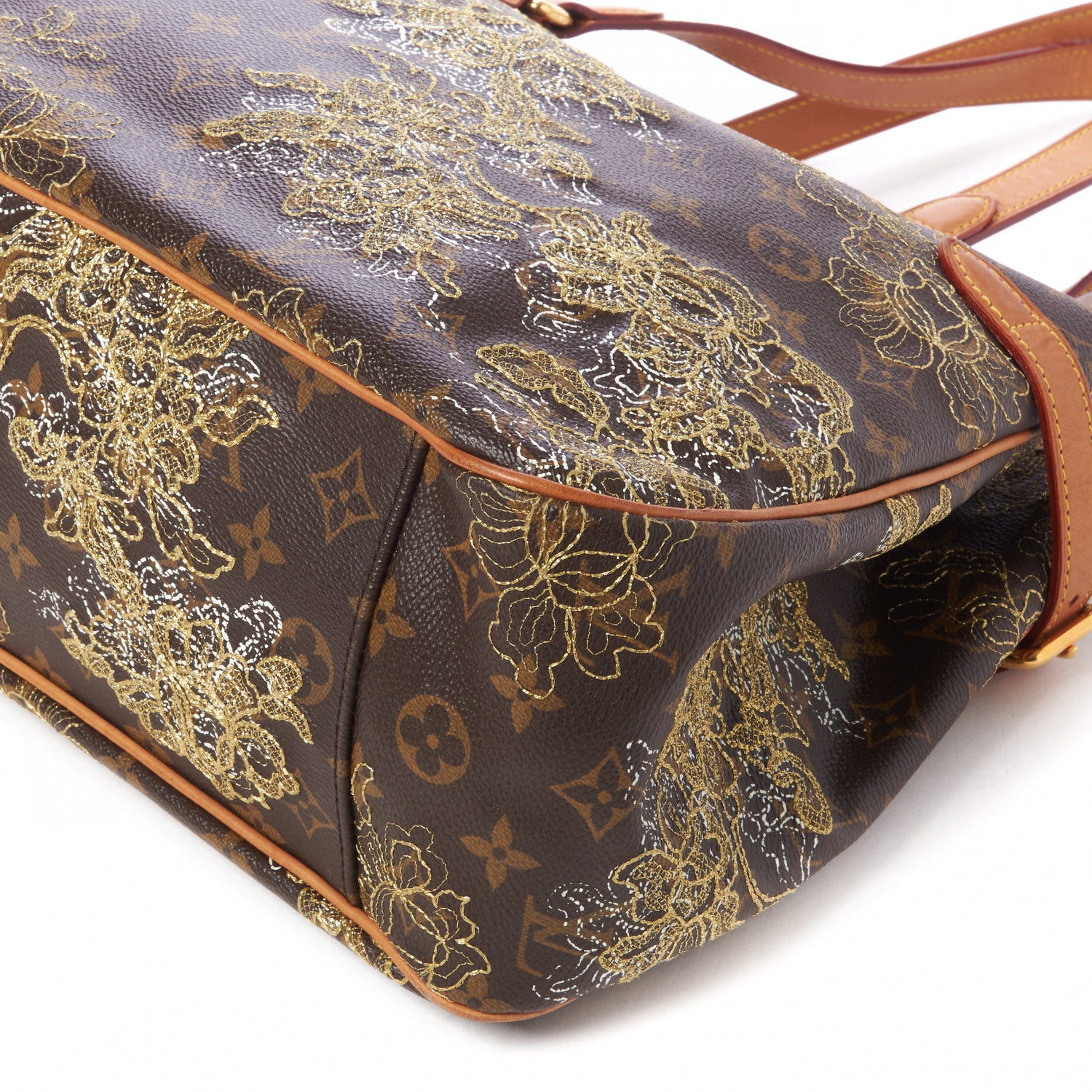 Louis Vuitton Monogram Dentelle Batignolles Horizontal Gold 5 of 8