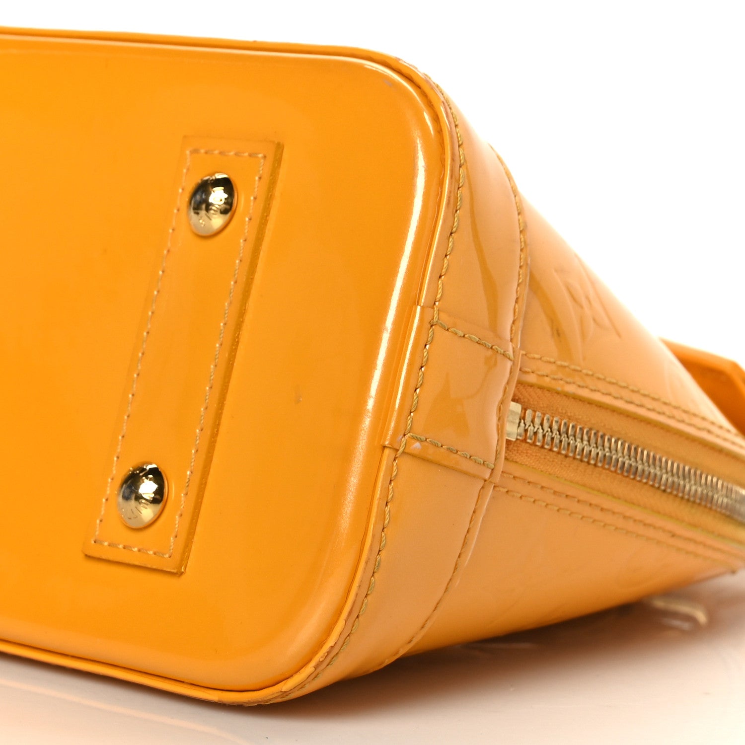 Louis Vuitton Vernis Alma BB Jaune Passion 6 of 9