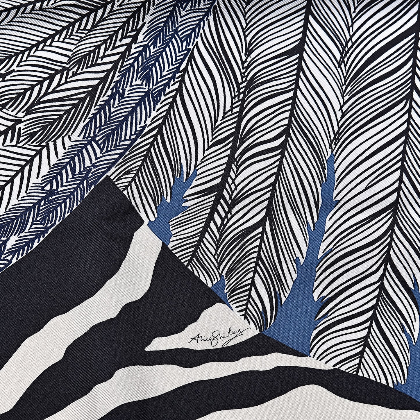 Silk Zebra Pegasus Scarf 90