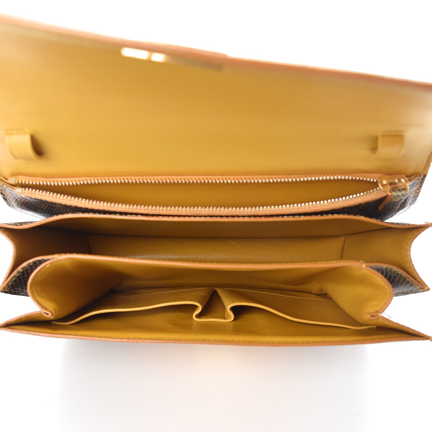 Celine Lizard Medium Classic Box Flap Bag Amber 5 of 11