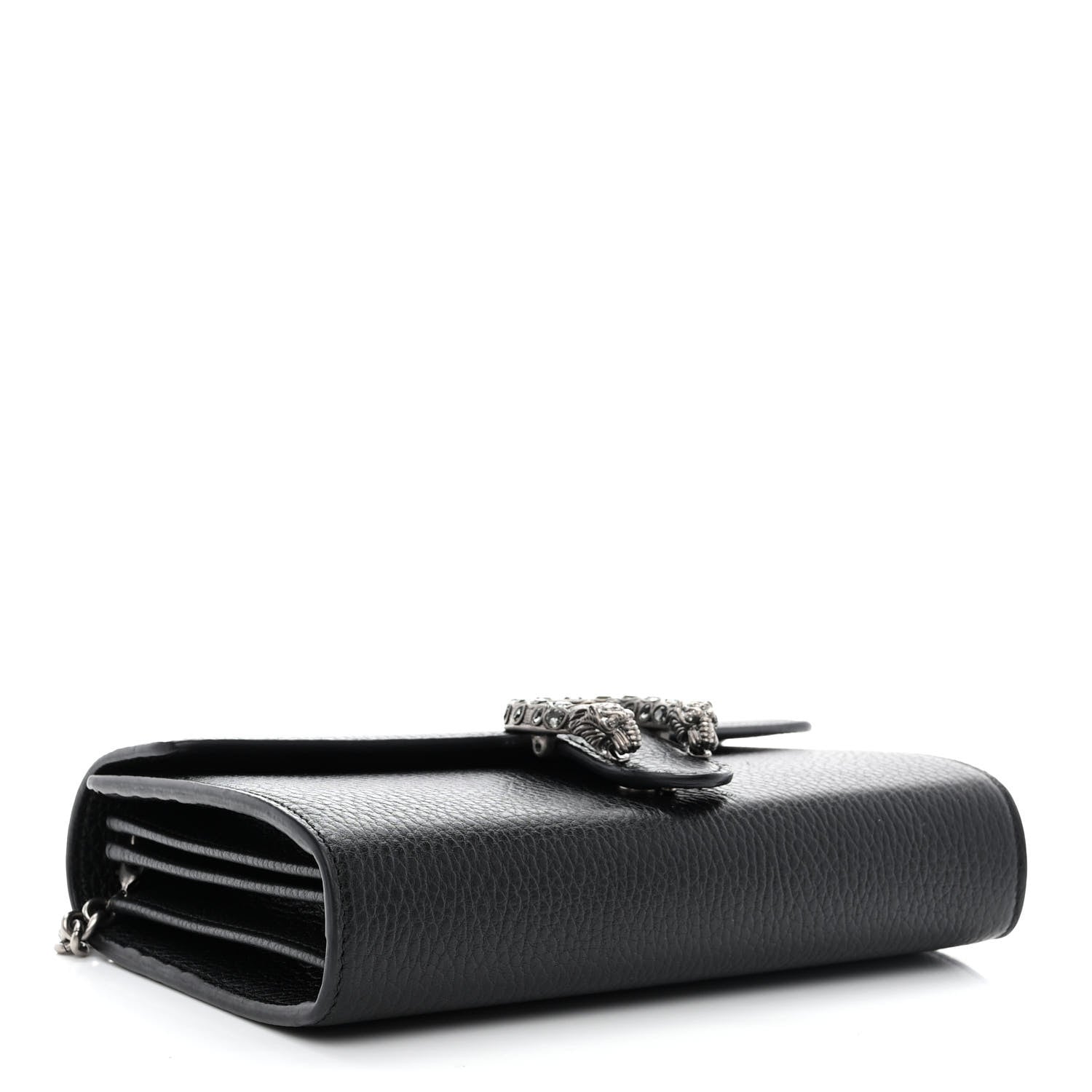 Gucci Calfskin Mini Dionysus Chain Wallet Black 4 of 12
