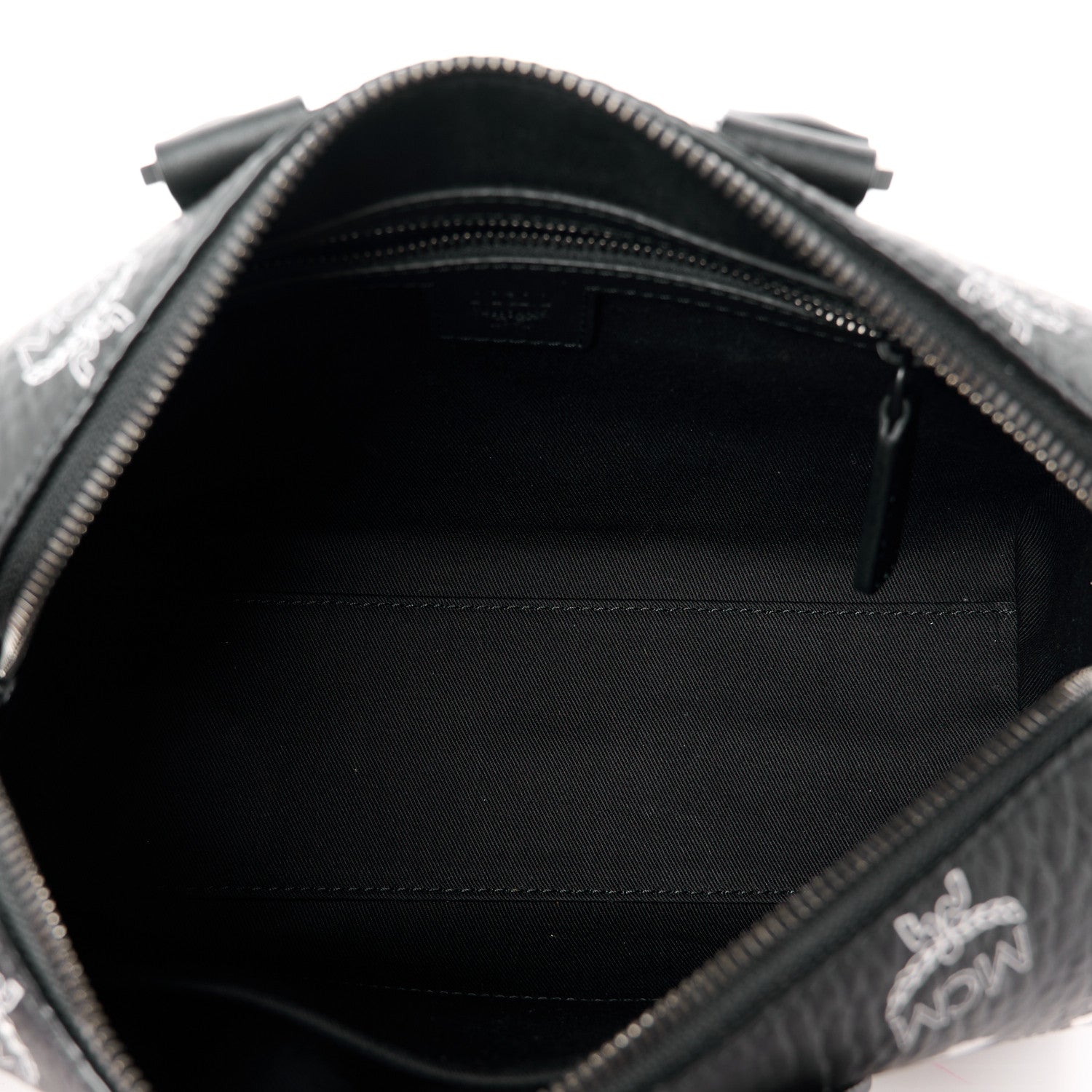 MCM Visetos Bandana Small Aren Boston Bag Black 5 of 12