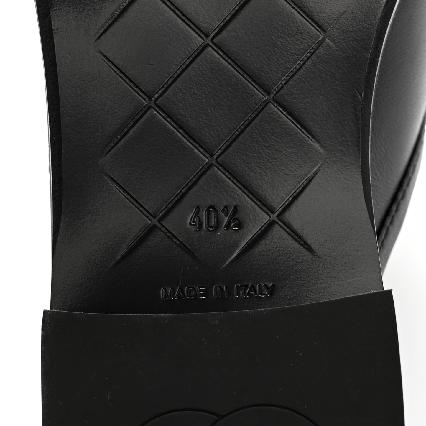 Lambskin Quilted CC Turnlock Mules 40.5 Black