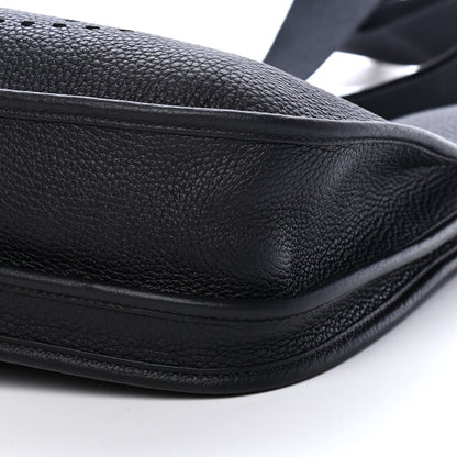 Hermes Taurillon Clemence Evelyne III PM Black 9 of 9
