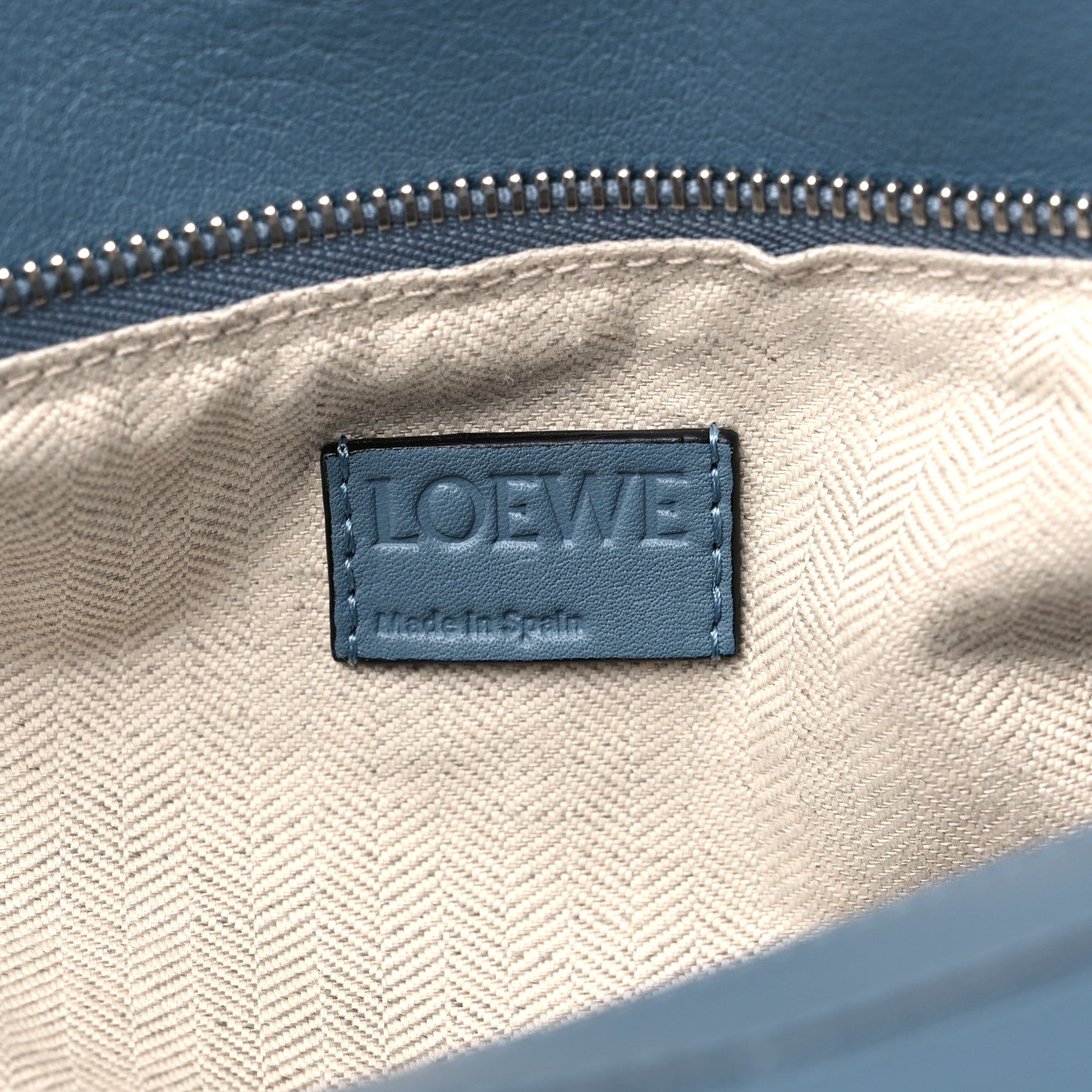 Loewe Calfskin Small Puzzle Bag Stone Blue 5 of 8