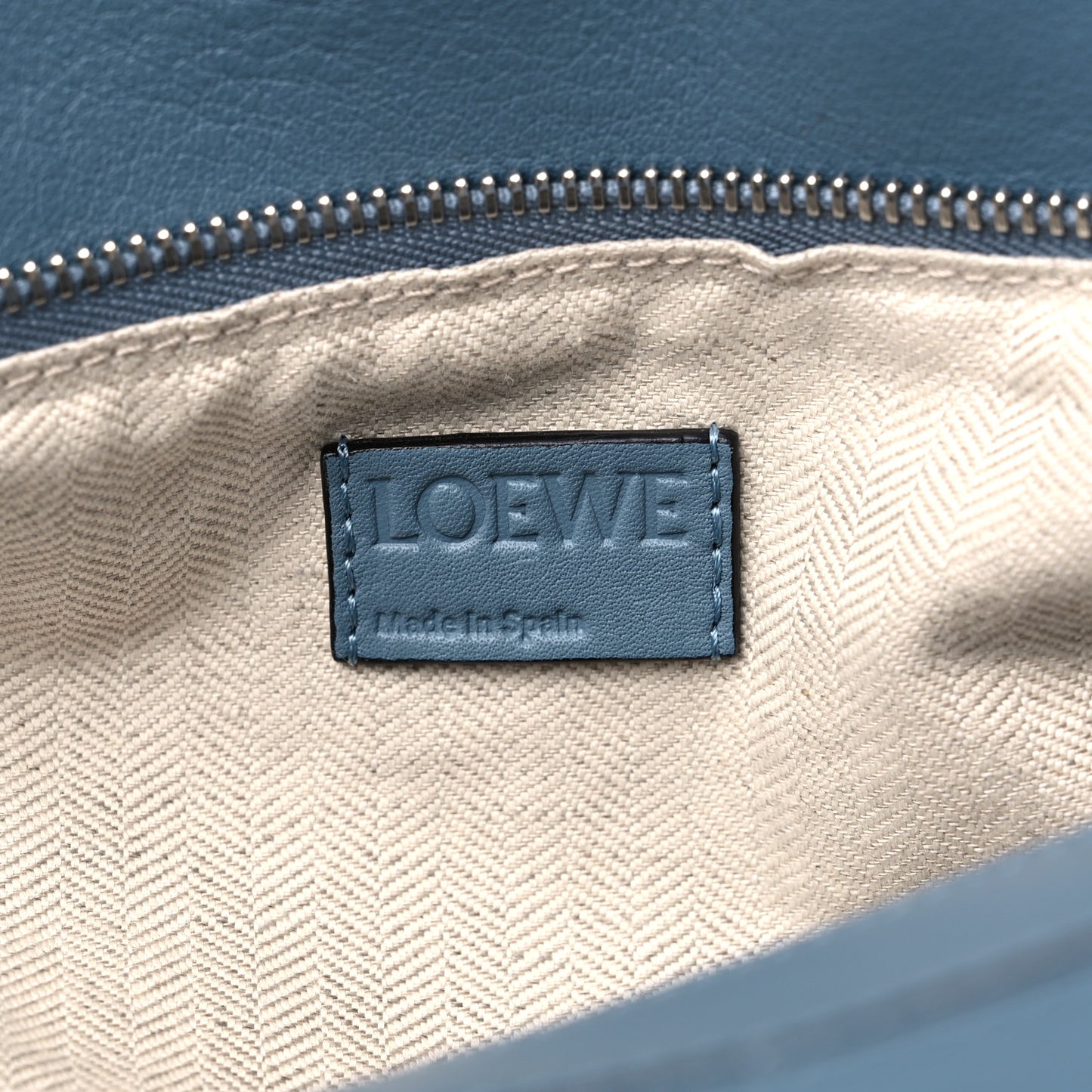 Calfskin Small Puzzle Bag Stone Blue
