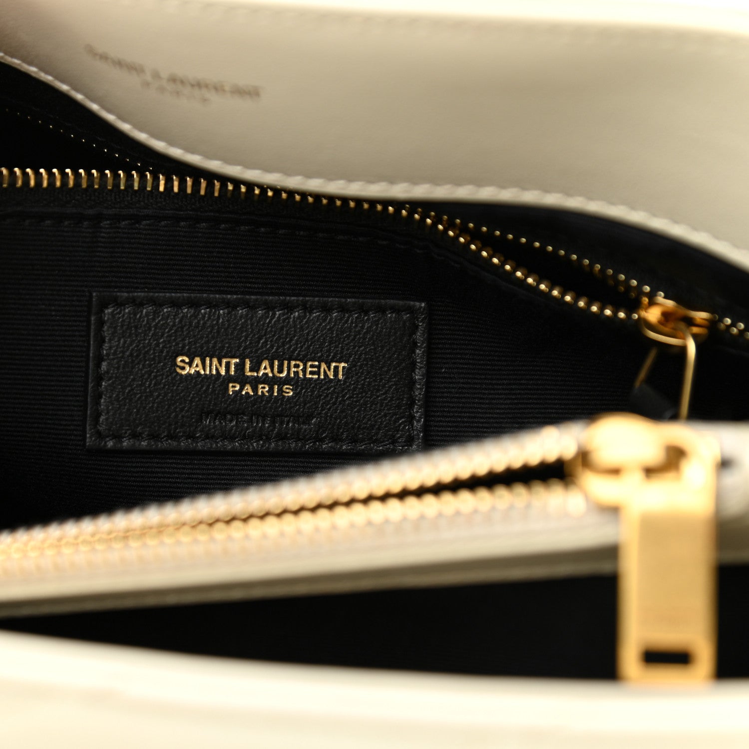 Saint Laurent Calfskin Y Quilted Monogram Medium Loulou Chain Satchel Blanc Vintage 7 of 14