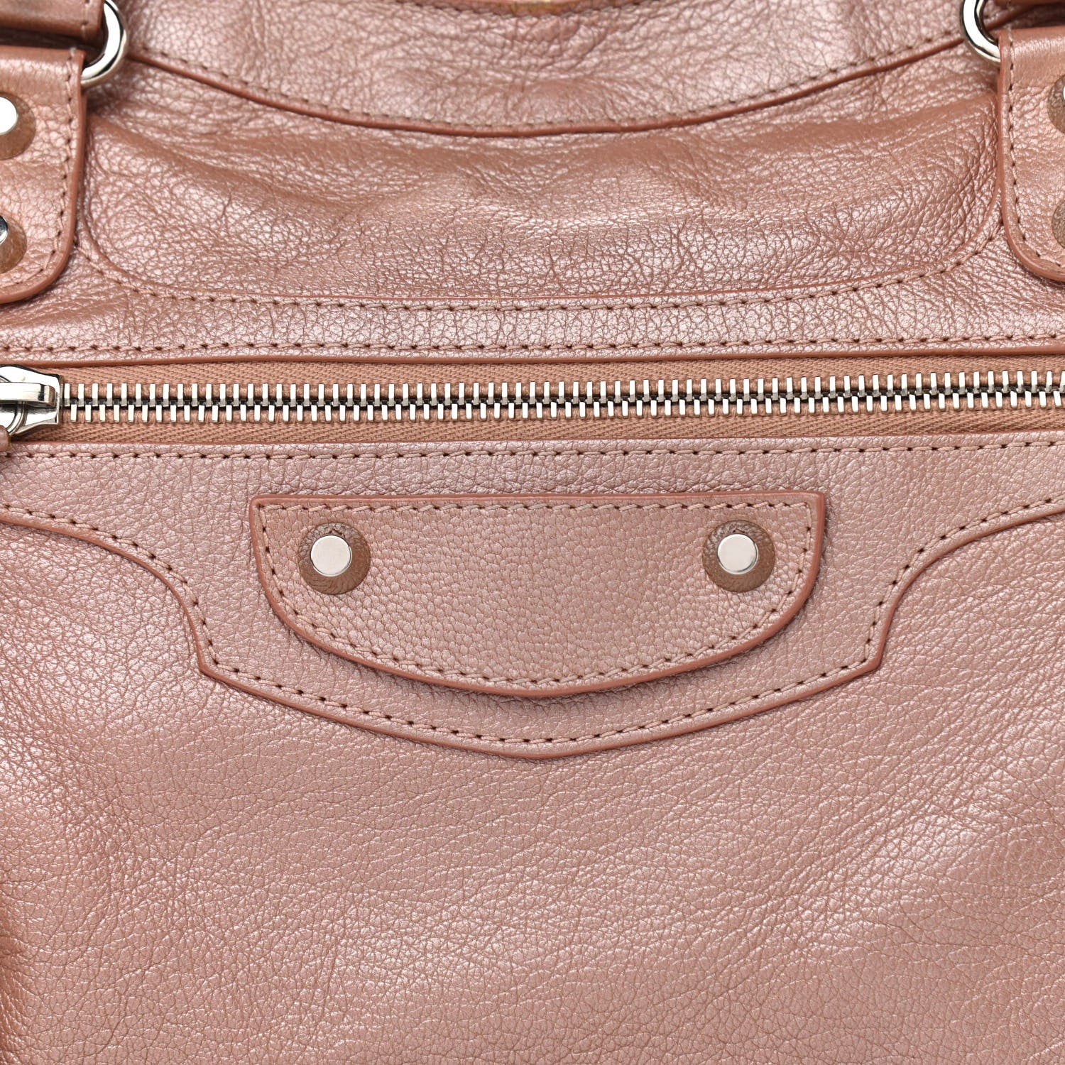 Balenciaga Pearlescent Goatskin Classic Palladium Hardware City Rose Rose Light 8 of 12