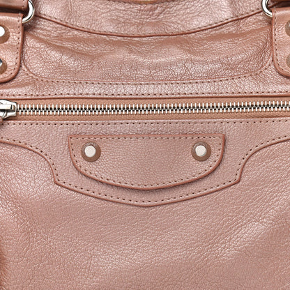 Balenciaga Pearlescent Goatskin Classic Palladium Hardware City Rose Rose Light 8 of 12