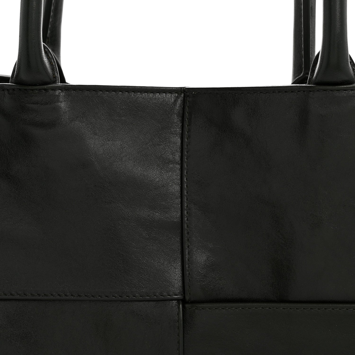 Bottega Veneta Paper Calfskin Maxi Intrecciato Large Arco Tote Dark Green 7 of 10
