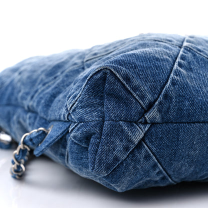 Chanel Denim Quilted Chanel 22 Backpack Blue 8 of 9