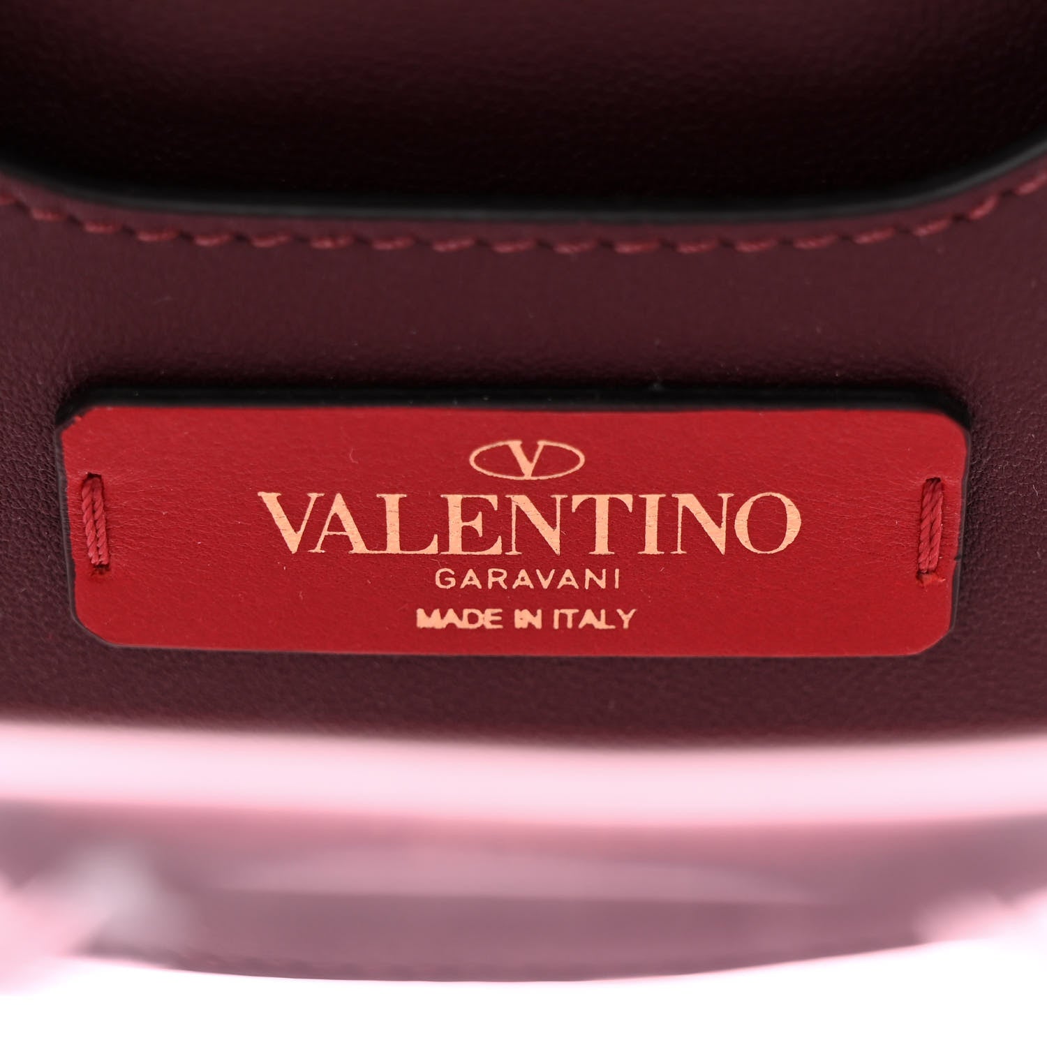 Valentino Garavani PVC Mini Candystud Top Handle Bag Rubin 6 of 9