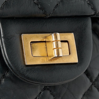 Chanel Aged Calfskin Quilted 2.55 Reissue 225 Flap Black 9 of 13