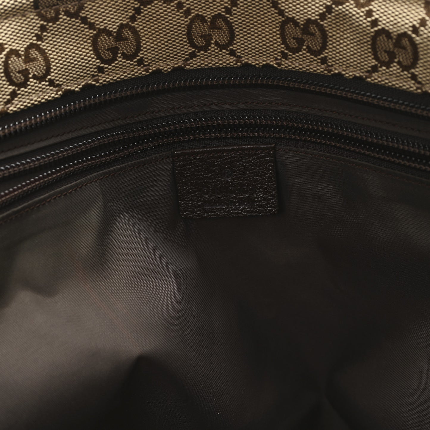 Monogram Web Large Diaper Tote Brown