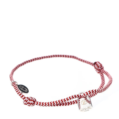 Louis Vuitton X UNICEF Sterling Silver Lockit Bracelet Red White 1 of 4